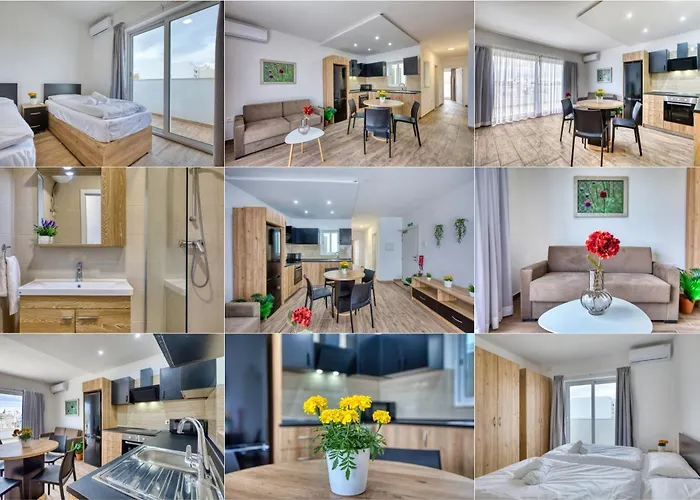 Modern W Balcony - Valletta Views Апарт-отель 4*